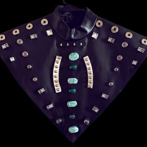Custom “Jetsons” Bejeweled Bodycon Dress & Cape Set